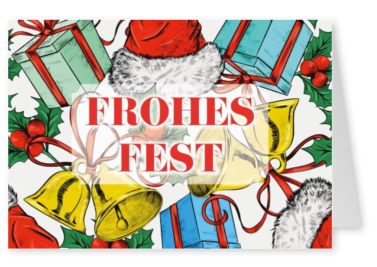 Frohes Fest Frohe Weihnachten Echte Postkarten Online Versenden