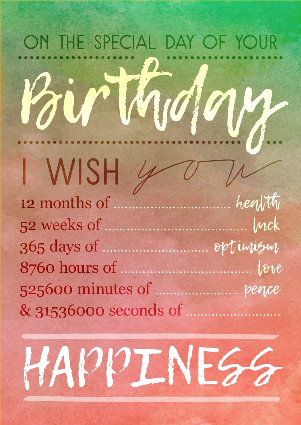 Birthday wishes - Special Birthday Quotes