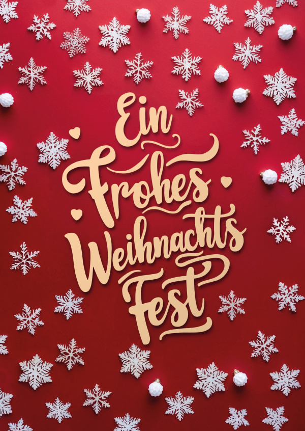 Postkarte Ein frohes Weihnachtsfest