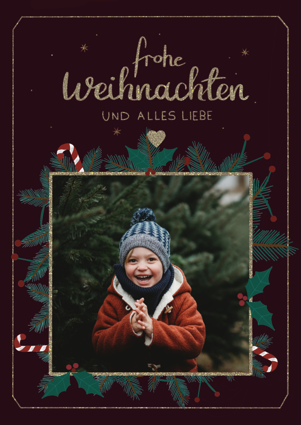 Frohe Weihnachten und alles Liebe