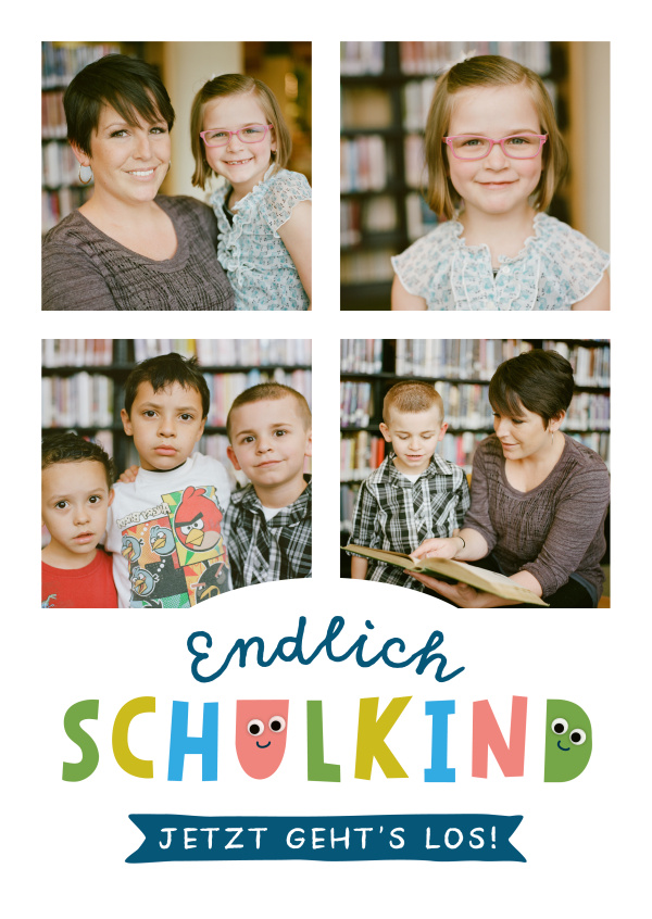 CARTELINA Grußkarten Endlich Schulkind Jetzt geht's los