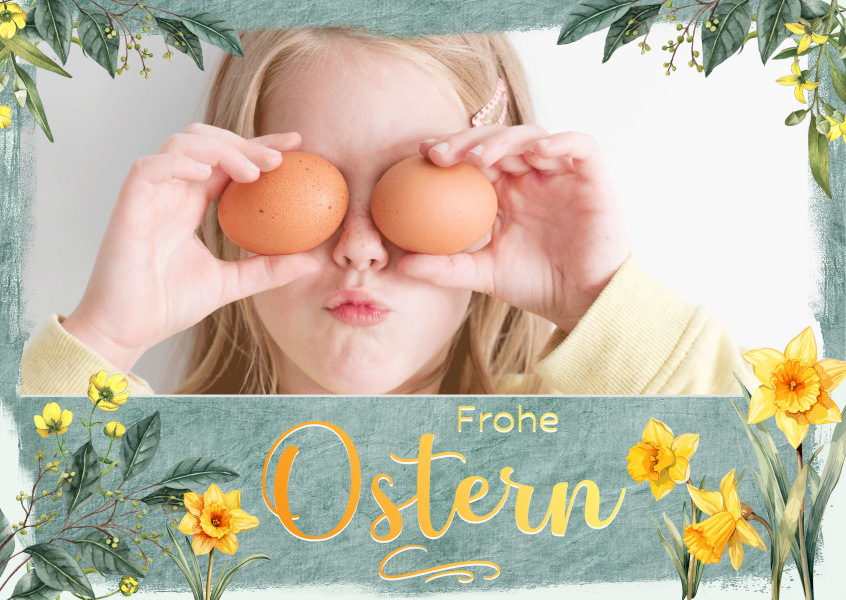 Postkarte Frohe Ostern