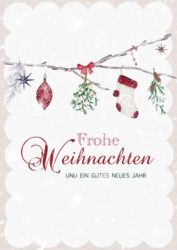 Frohe Weihnachten & ein gutes Neues Jahr