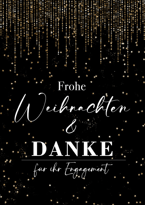 Frohe Weihnachten und Danke für Ihr Engagement