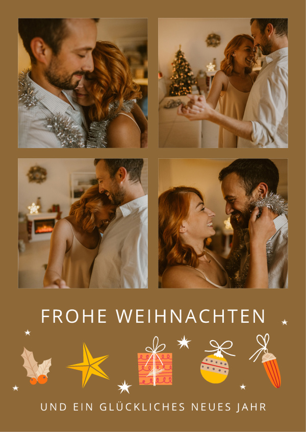 Frohe Weihnachten und ein glückliches neues Jahr