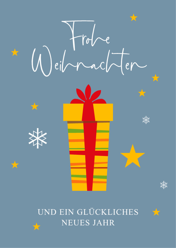 Frohe Weihnachten und ein glückliches neues Jahr