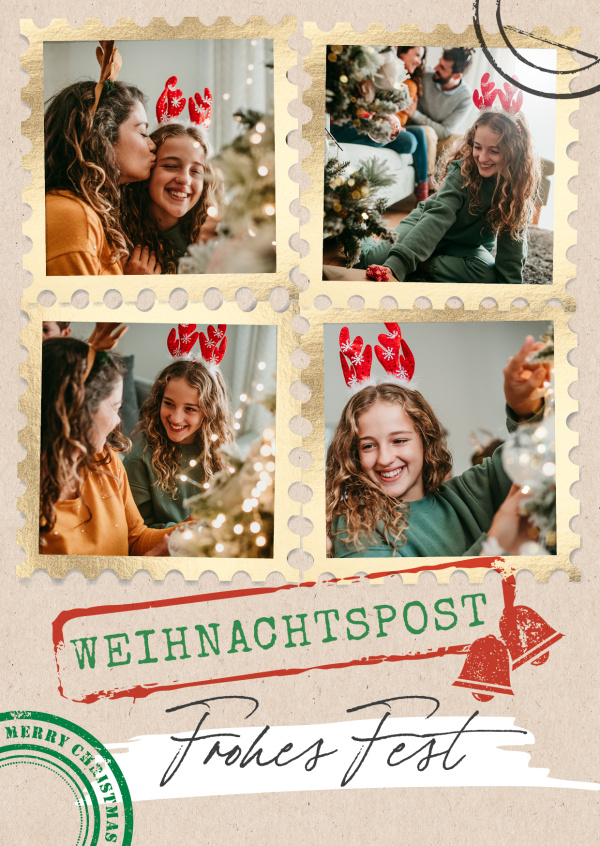 GREETING ARTS Frohes Fest Weihnachtspost