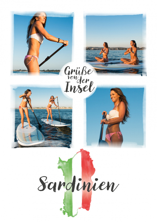 Postkarte Grüße von der Insel Sardinien