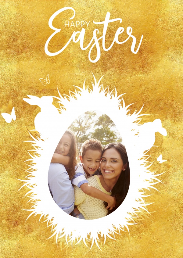 postcard saying Happy Easter