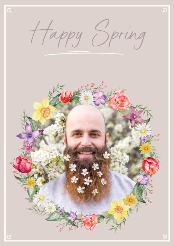 postcard Happy spring