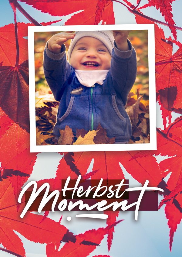 Postkarte Herbst Moment