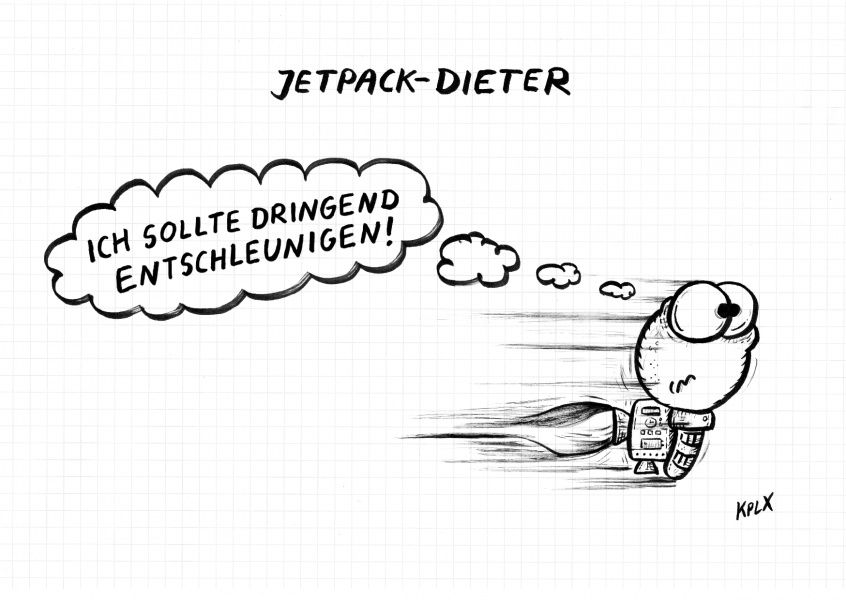 Comic KPLX Jetpack Dieter