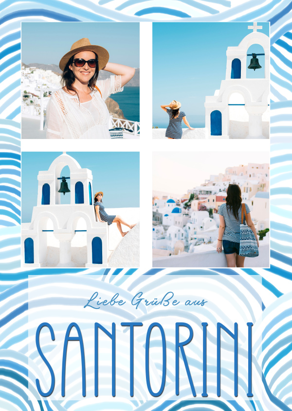 Liebe Grüße aus Santorini