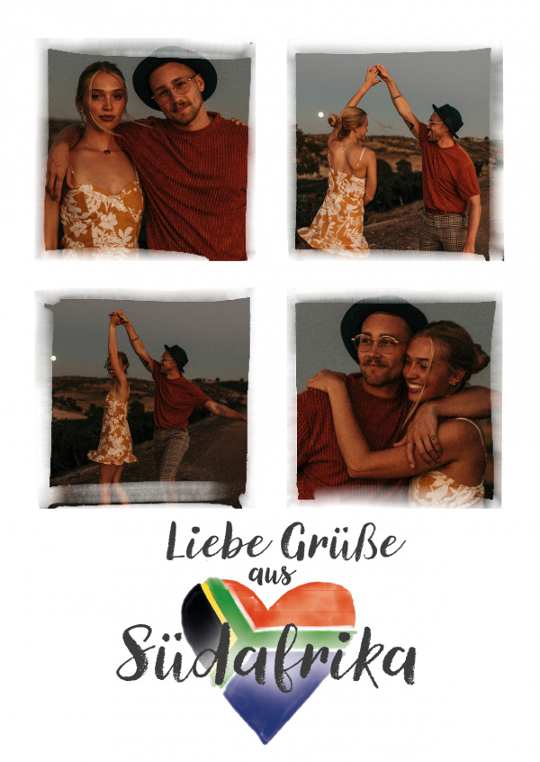Postkarte Liebe Grüße aus Südafrika