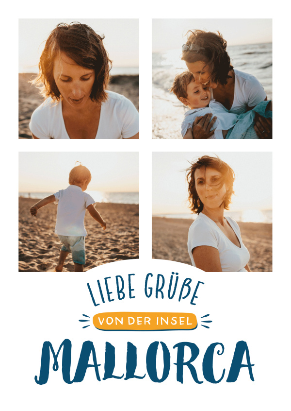 CARTELINA Grußkarten Liebe Grüße von der Insel Mallorca