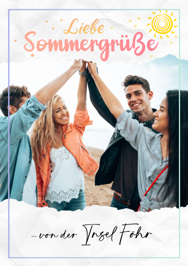 Liebe Sommergrüße von der Insel Föhr