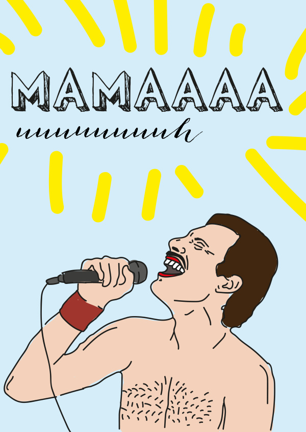 Freddy Mercury singing Mama