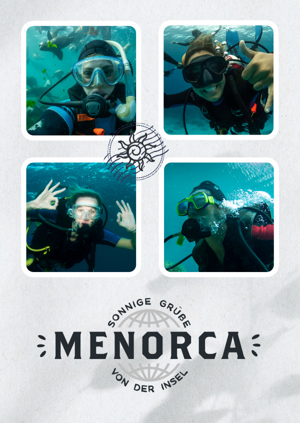 Menorca Sonnige Grüße aus dem Urlaub