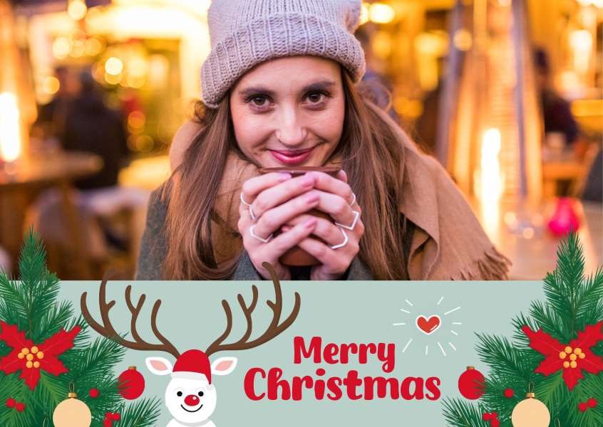 greeting card Merry Merry Christmas