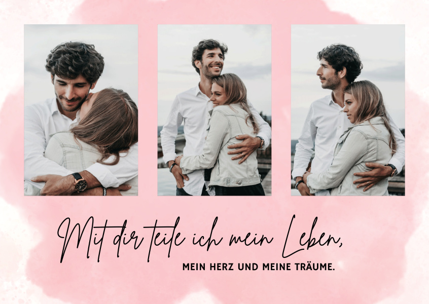Mit dir teile ich mein Leben, mein herz und meine träume