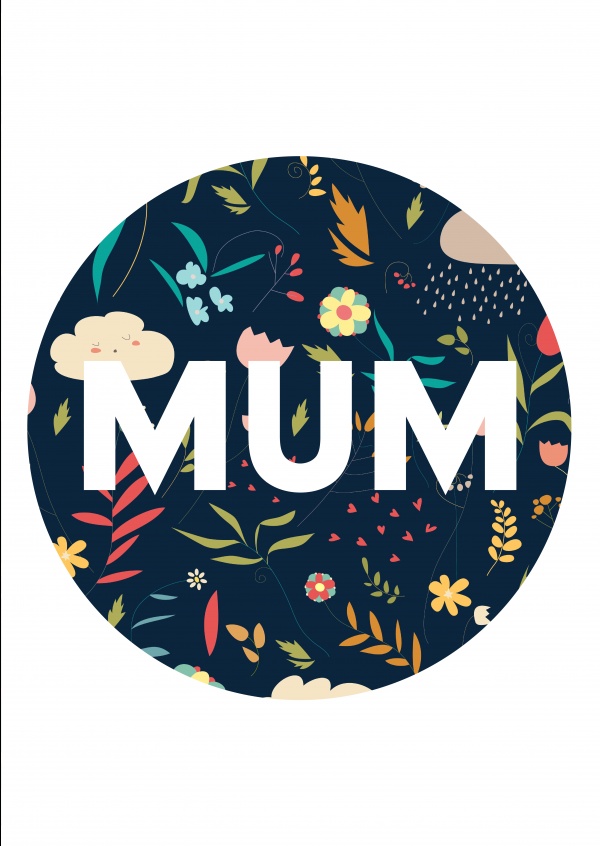 Mum Circle Flower Background