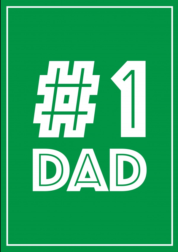 Number One Dad - Green