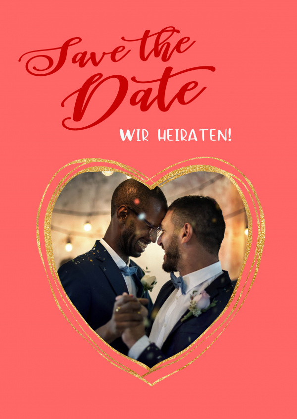 Save the date Wir heiraten