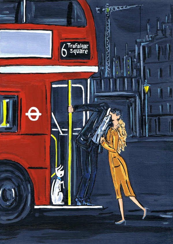 Painting from South London Artist Dan Bus number 6
