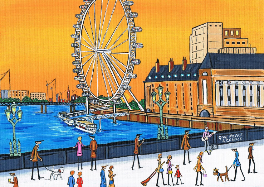 Painting from South London Artist Dan London Eye