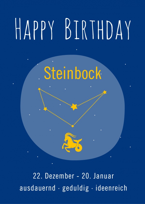Happy Birthday Steinbock
