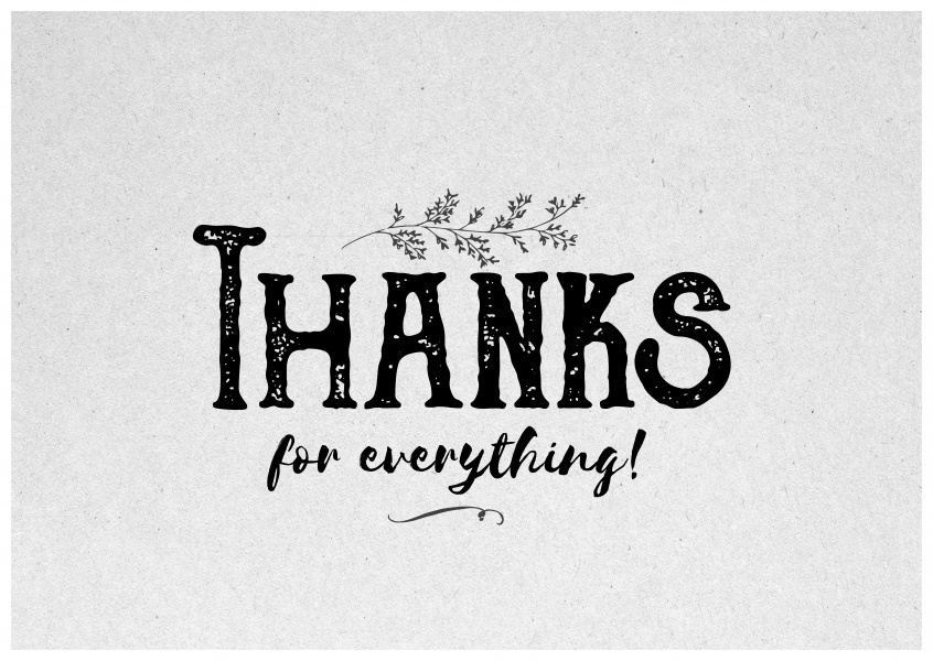 thanks for everything quotes