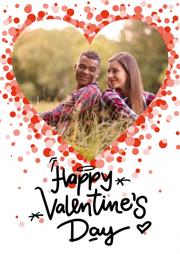 Editable Greetingcard for Valenitine`s day