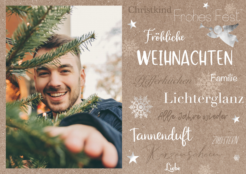 Postkarte Fabian Kasten Weihnachtskarte