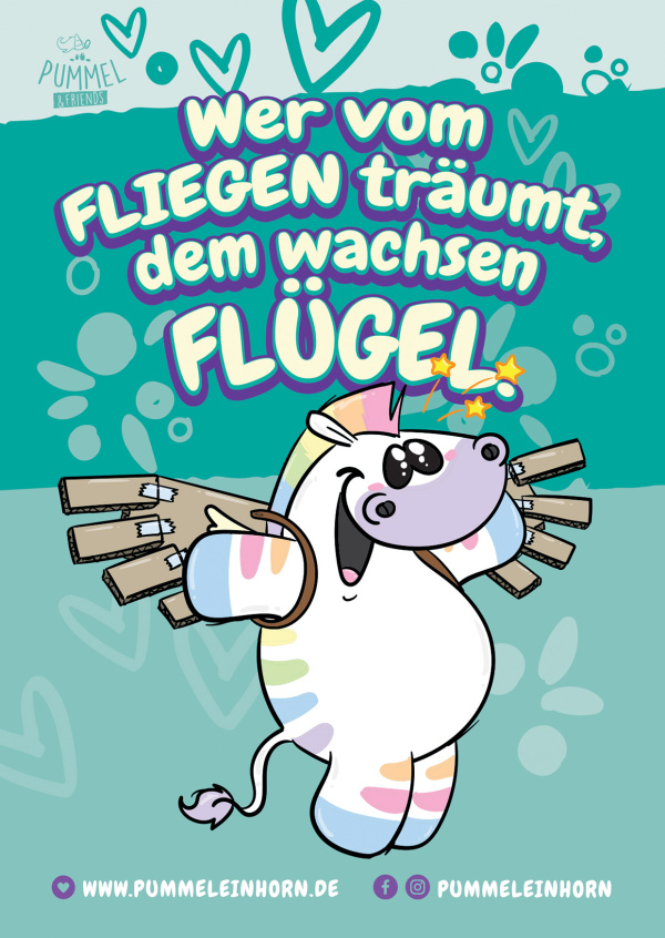 Wer vom Fliegen träumt, dem wachsen Flügel