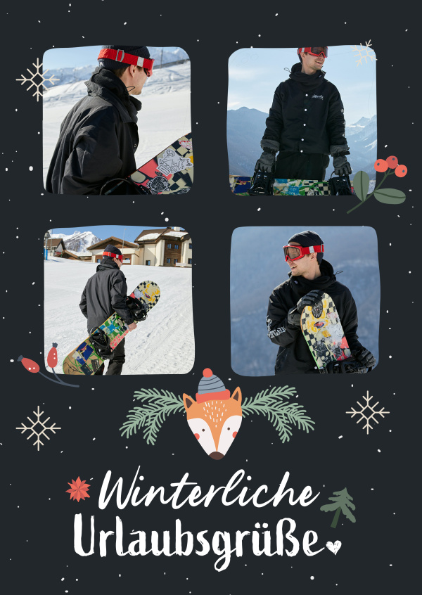 Winterliche Urlaubsgrüße