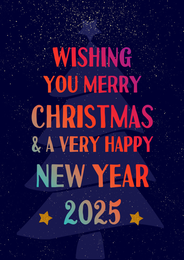 Wishing you Merry Christmas and a very happy New Year 2025