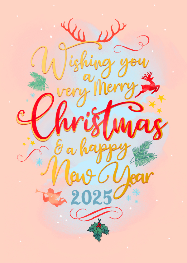 Wishing you a very Merry Christmas and a very happy New Year 2025