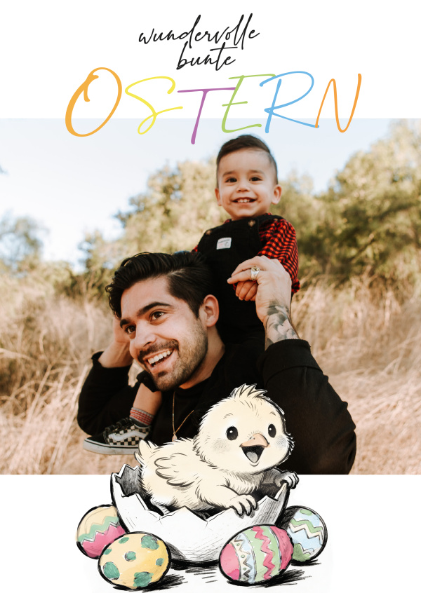 Wundervolle bunte Ostern