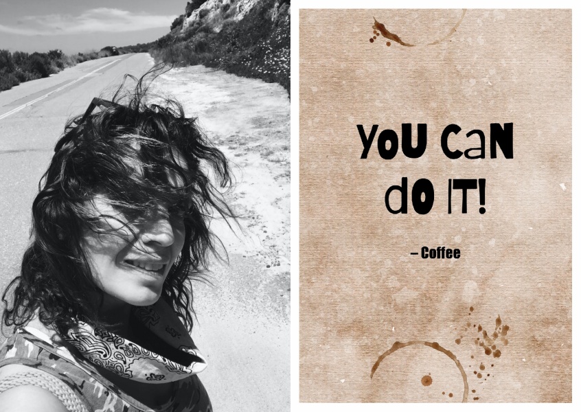 YOU CAN DO IT! coffee postkartenspruch