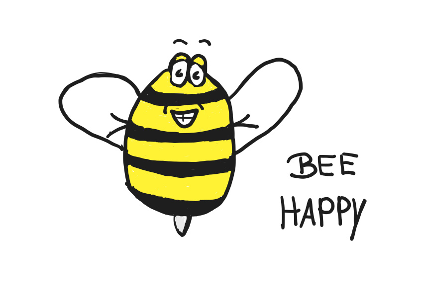 Abeja feliz