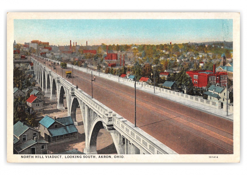 Akron Ohio North Hill Viaduct Looking South