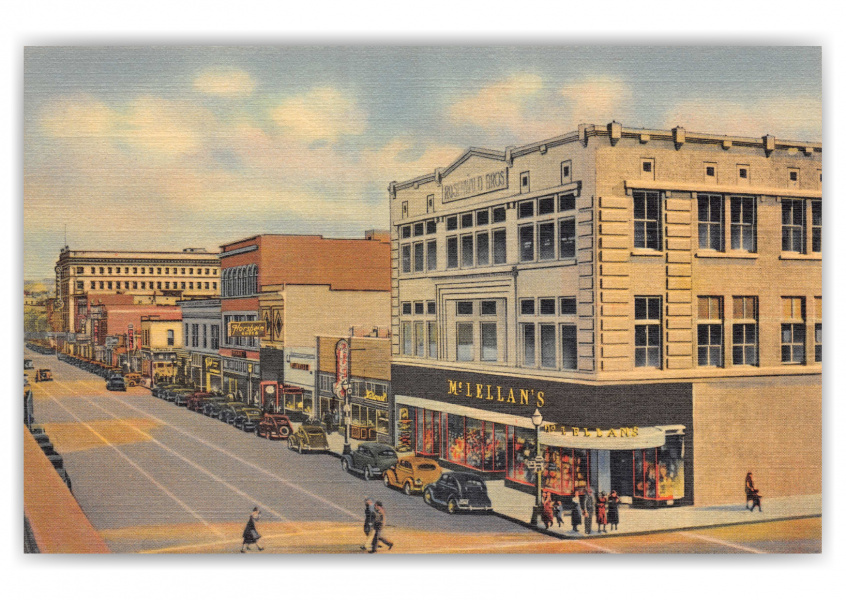 Albuquerque, New Mexico, central avenue from Fourth Street