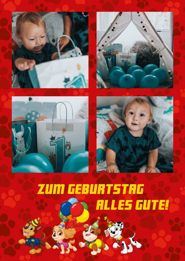 Paw PAtrol Zum Geburtstag alles Gute!
