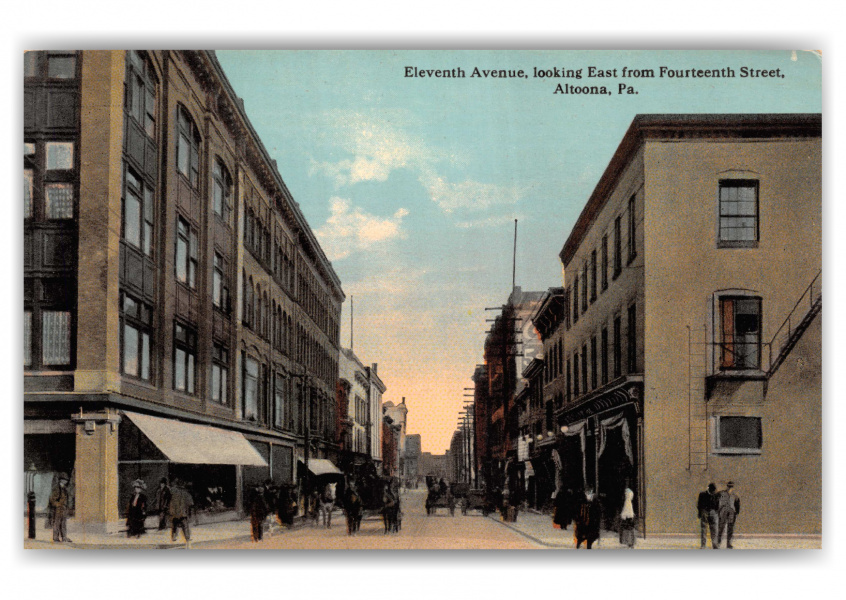 Altoona, Pennsylvania, Eleventh Avenue looking east