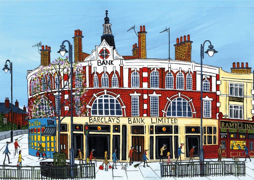 Illustrazione Sud di Londra, l'Artista Dan Tooting Amen corner