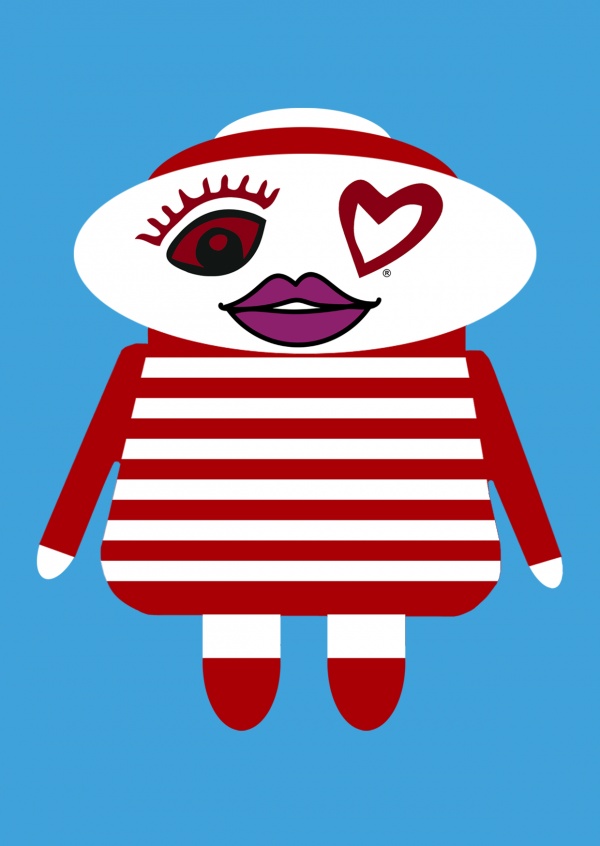 illustratie Eye-love doll