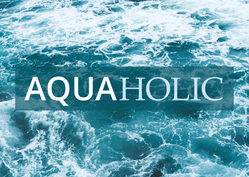 Postkarte Spruch Aquaholic