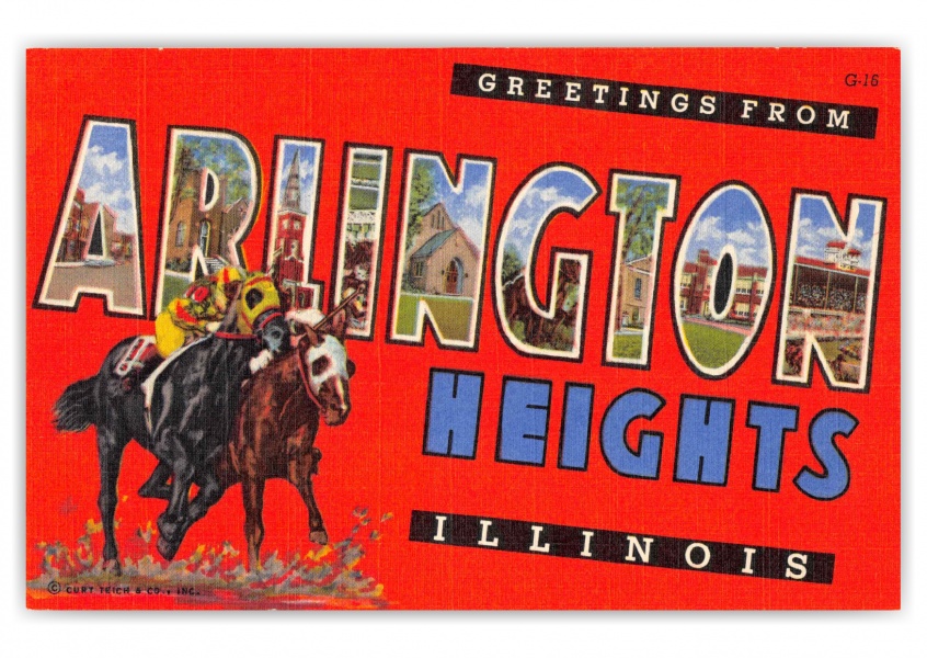 Arlington Heights Illinois Large Letter Greetings