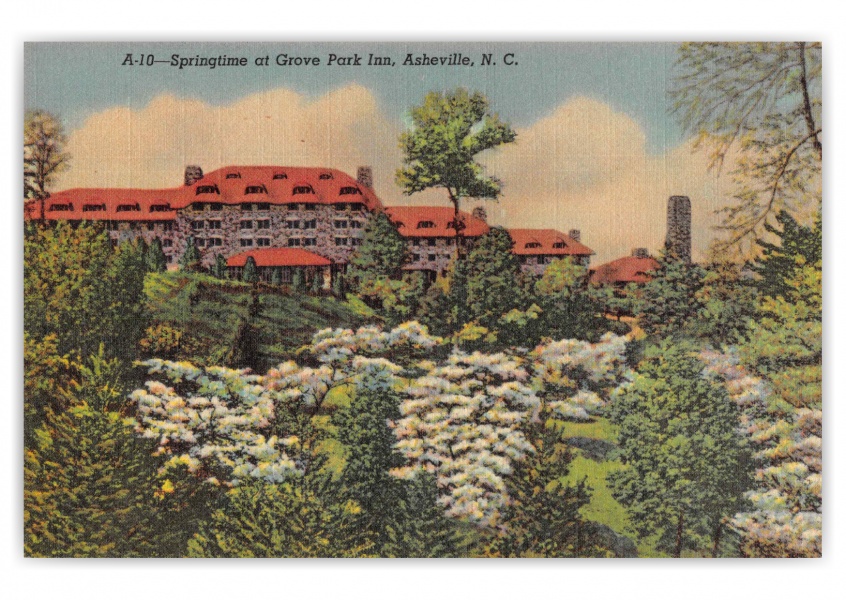 Asheville North Carolina Grove Park Inn Springtime Scenic View