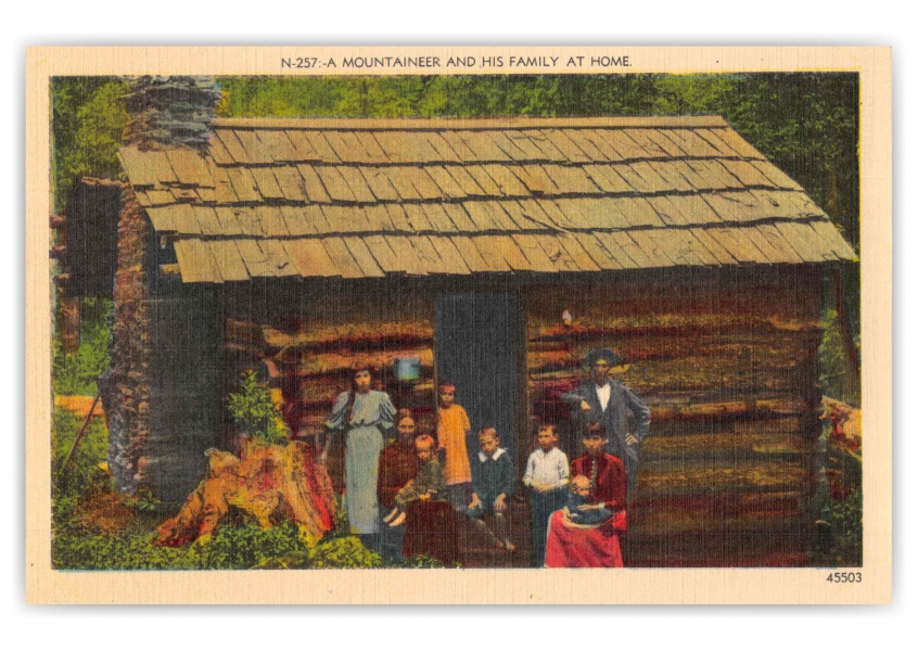 Asheville North Carolina Mountaineer and his Family at Home